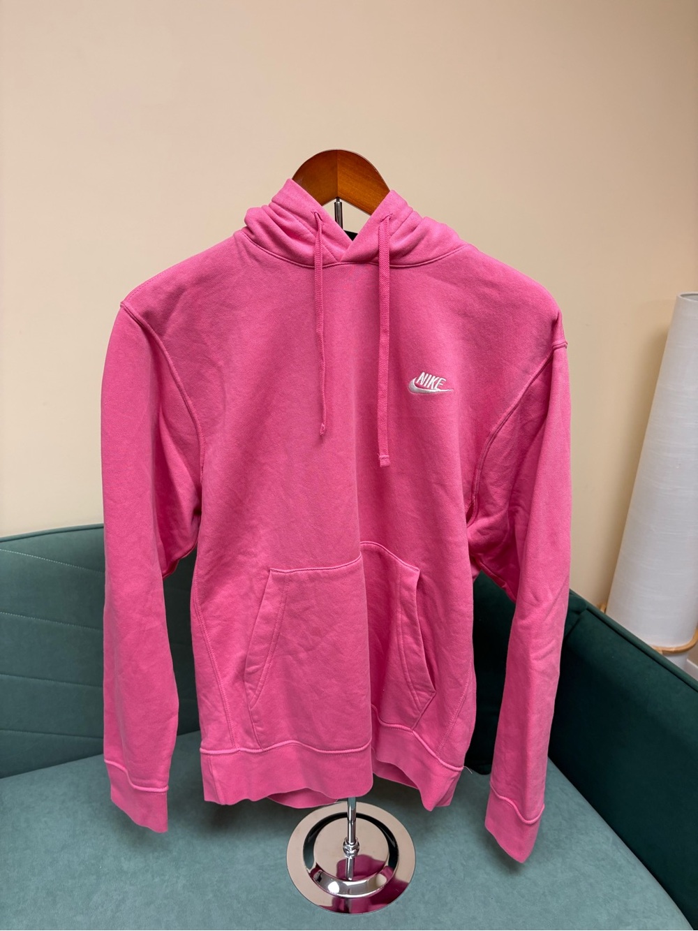 Nike Men’s Pink Crewneck Hoodie